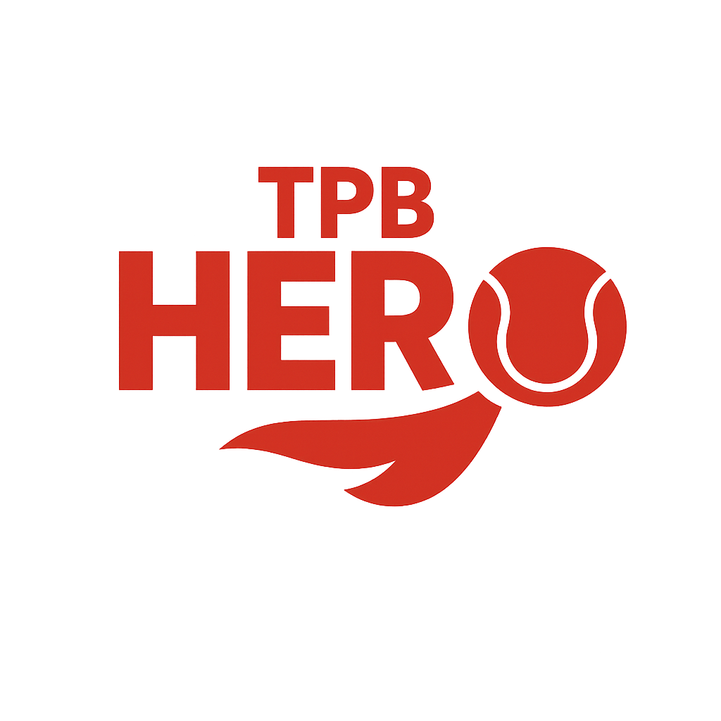 TPB Hero tennis and pickleball logo