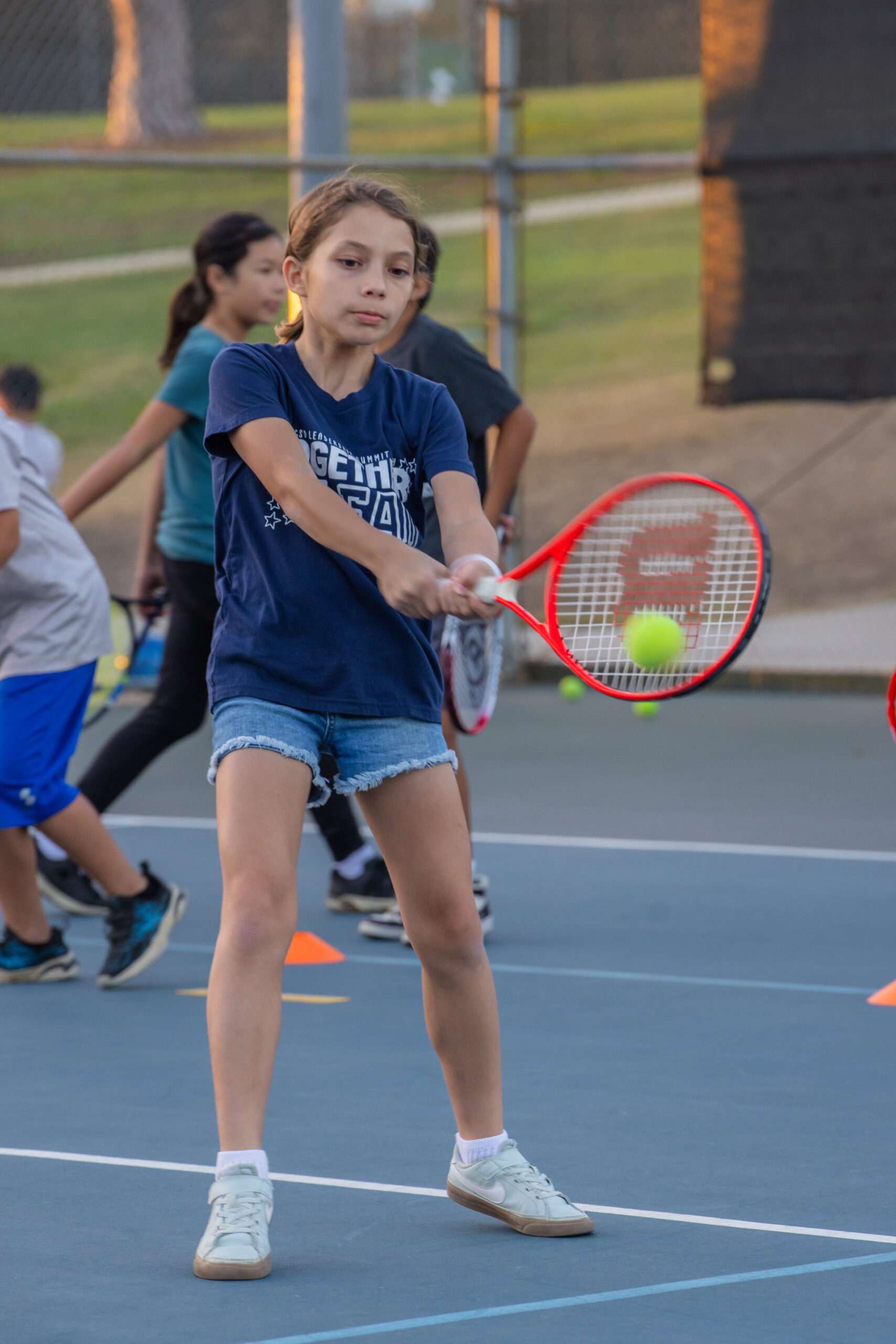 Coach and student high five